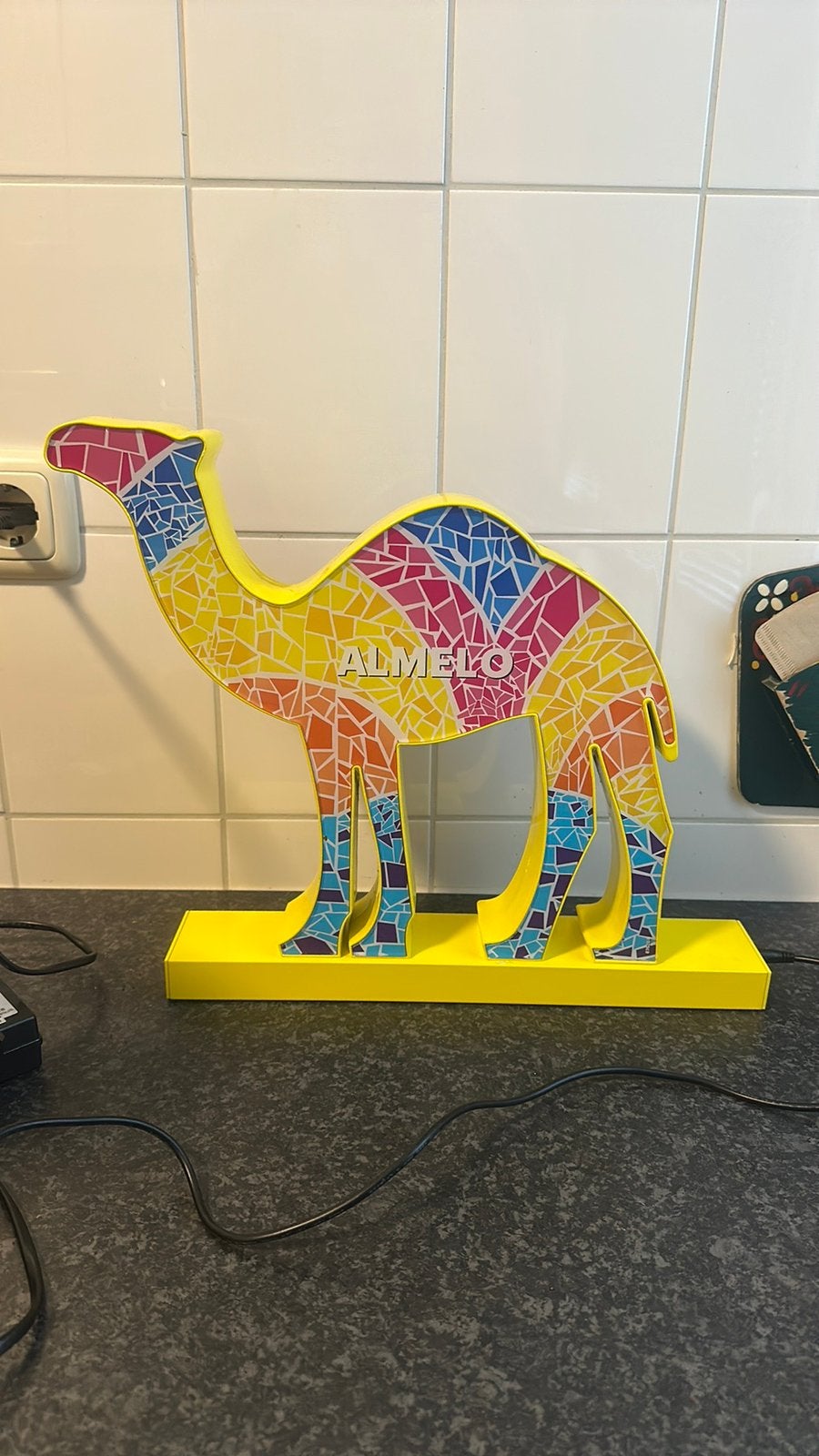 Camel lichtbak sigaretten reclame Almelo, Ophalen of Verzenden, Gebruikt, Lichtbak of (neon) lamp