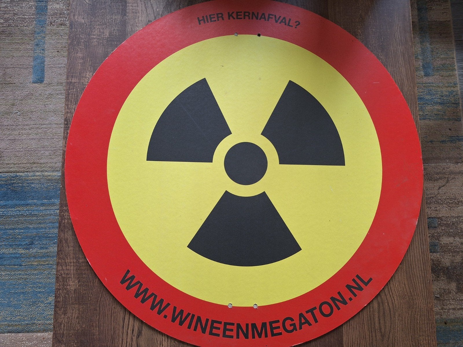 groot nuclair waarschuwingsbord, Ophalen of Verzenden
