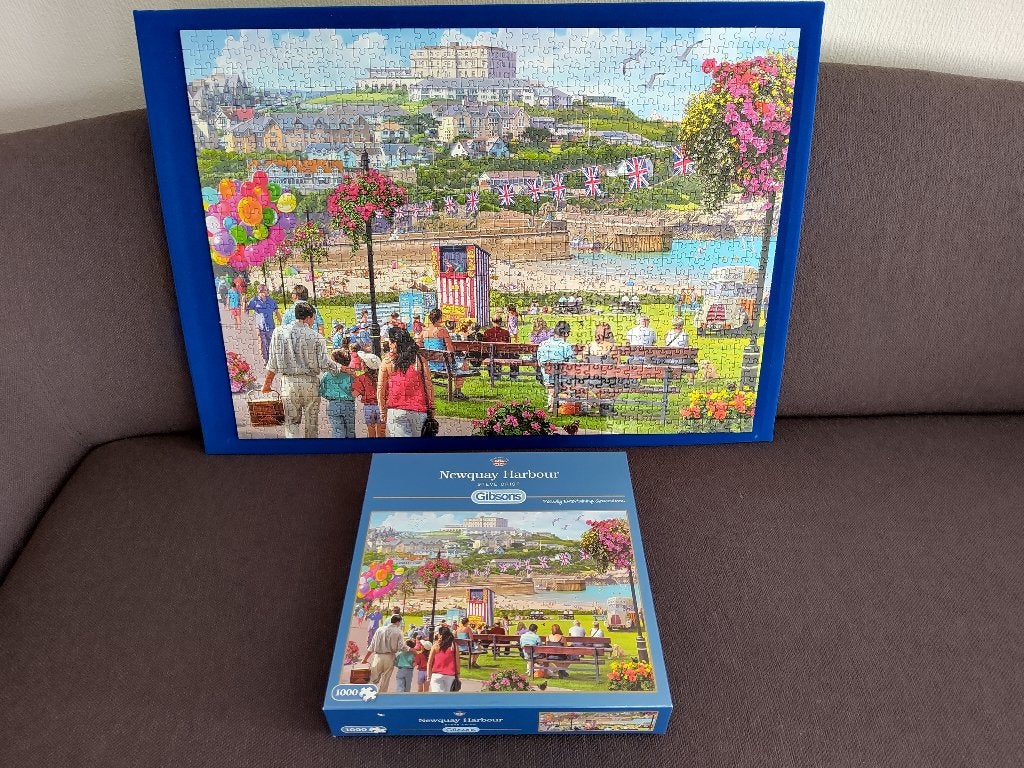 Gibsons puzzel 'Newquay Harbour', Hobby en Vrije tijd, Denksport en Puzzels, Ophalen of Verzenden, 500 t/m 1500 stukjes, Zo goed als nieuw