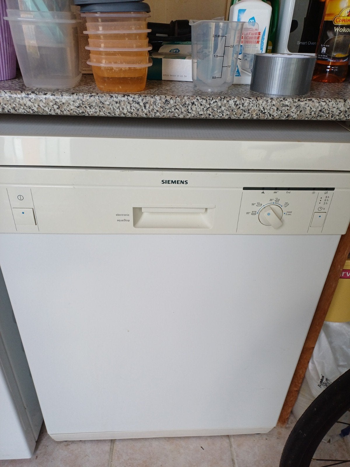 Vaatwasser Siemens Type SL1501S, Witgoed en Apparatuur, Vaatwasmachines, Ophalen, Gebruikt, Eco programma, 85 tot 90 cm