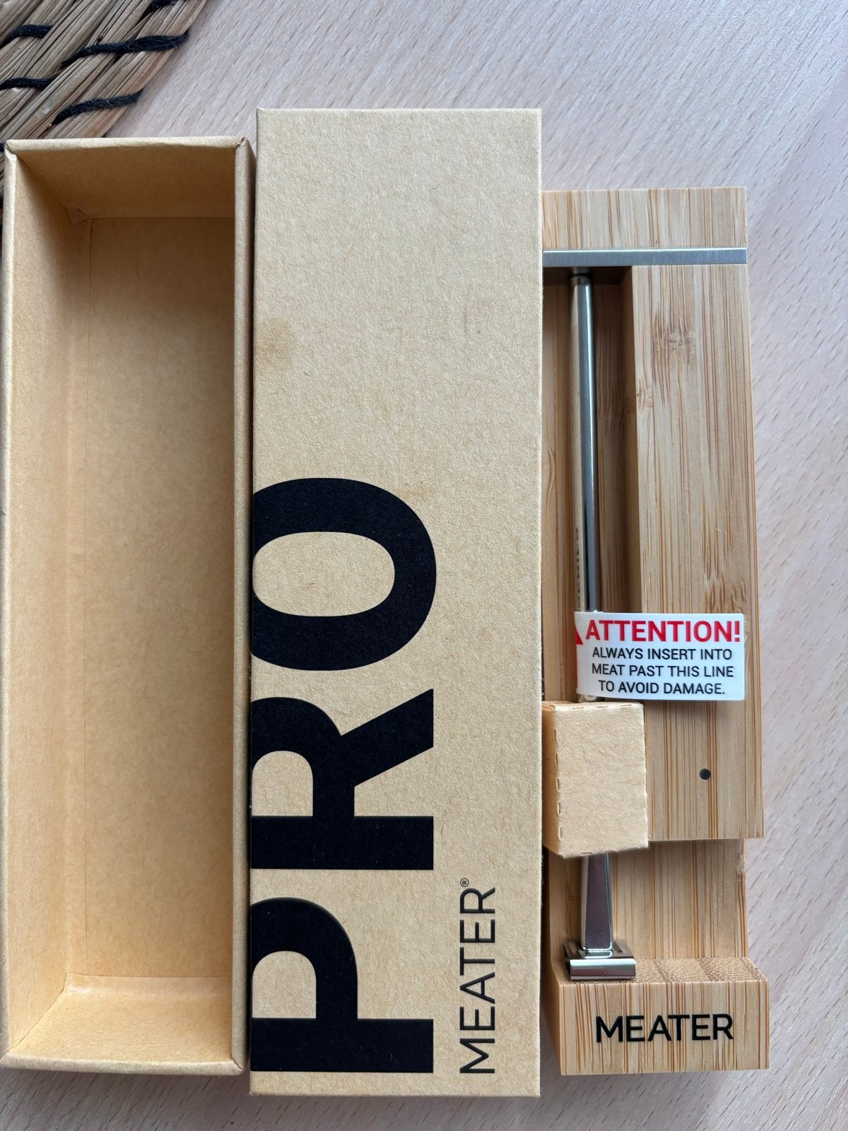 Meater Plus draadloze slimme vleesthermometer, Overige typen, Hout, Nieuw, Ophalen of Verzenden