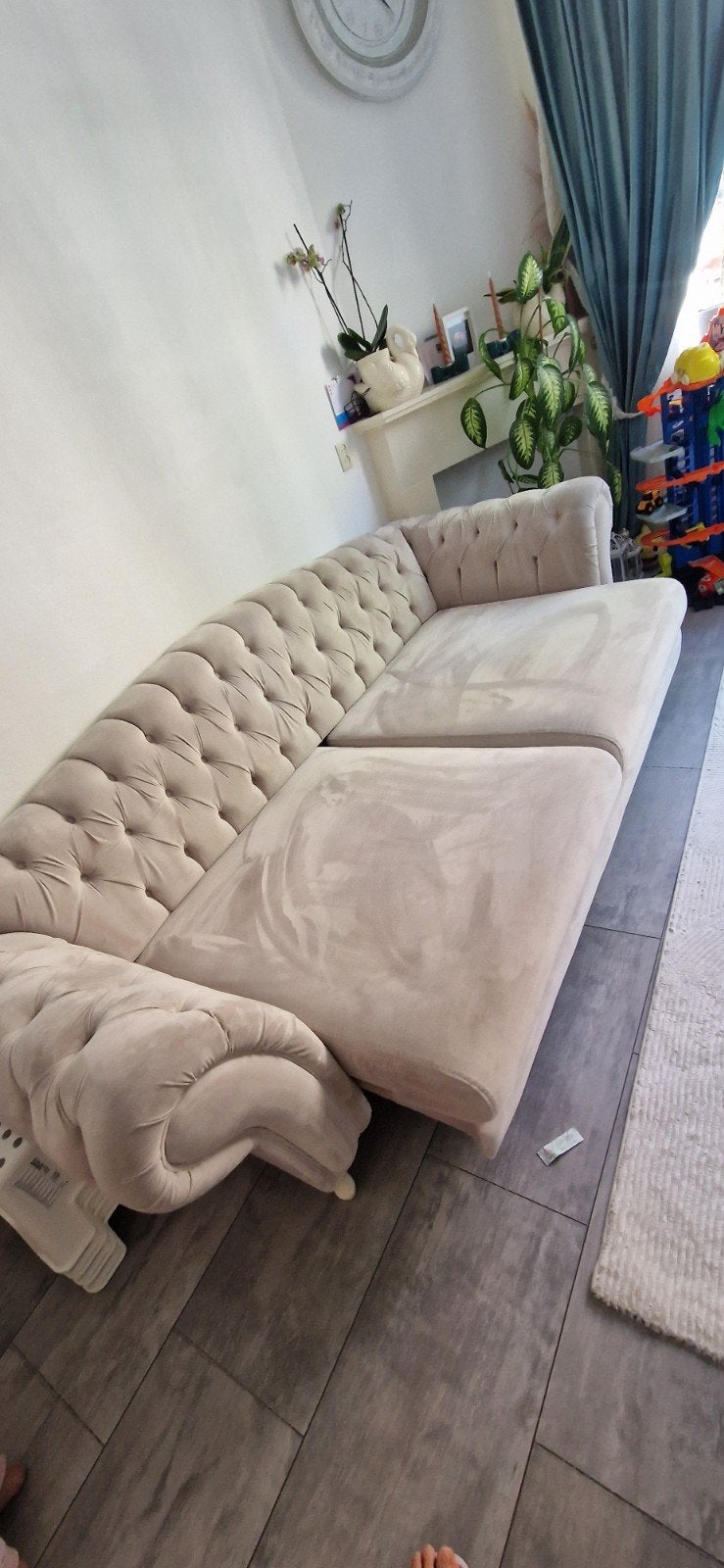 Luxe bankstel: 2-zits, 3-zits (slaapfunctie) en fauteuil, Ophalen, Luxe, Klassiek, 300 cm of meer, 75 tot 100 cm