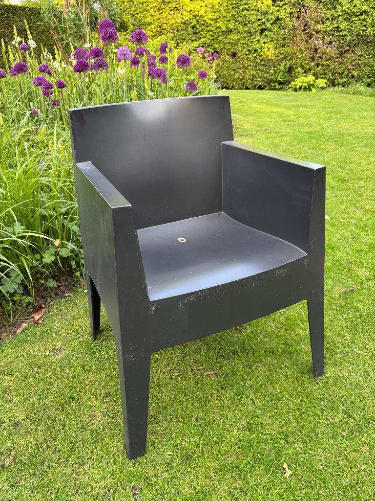 Driade Toy stoel Philippe Starck, tuinstoel 6x, Ophalen, Gebruikt, Kunststof, Stapelbaar