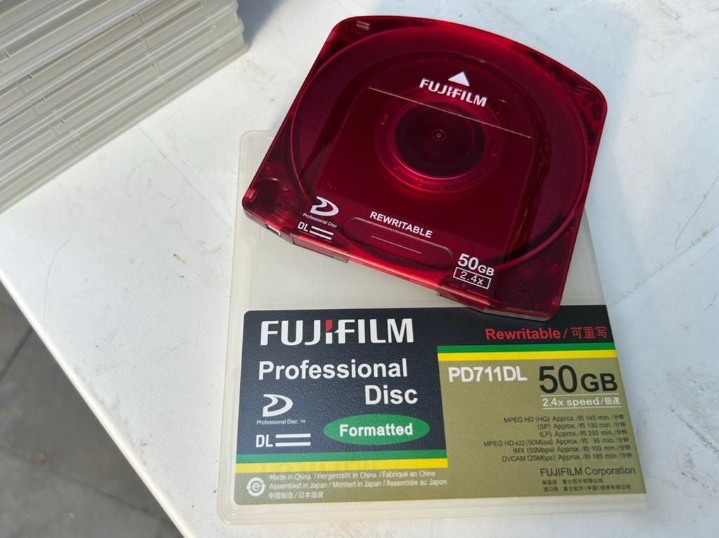 XDcam professional discs van Sony, Maxell, Fuji 23GB en 50GB, Ophalen of Verzenden, Nieuw, Dvd, Herschrijfbaar