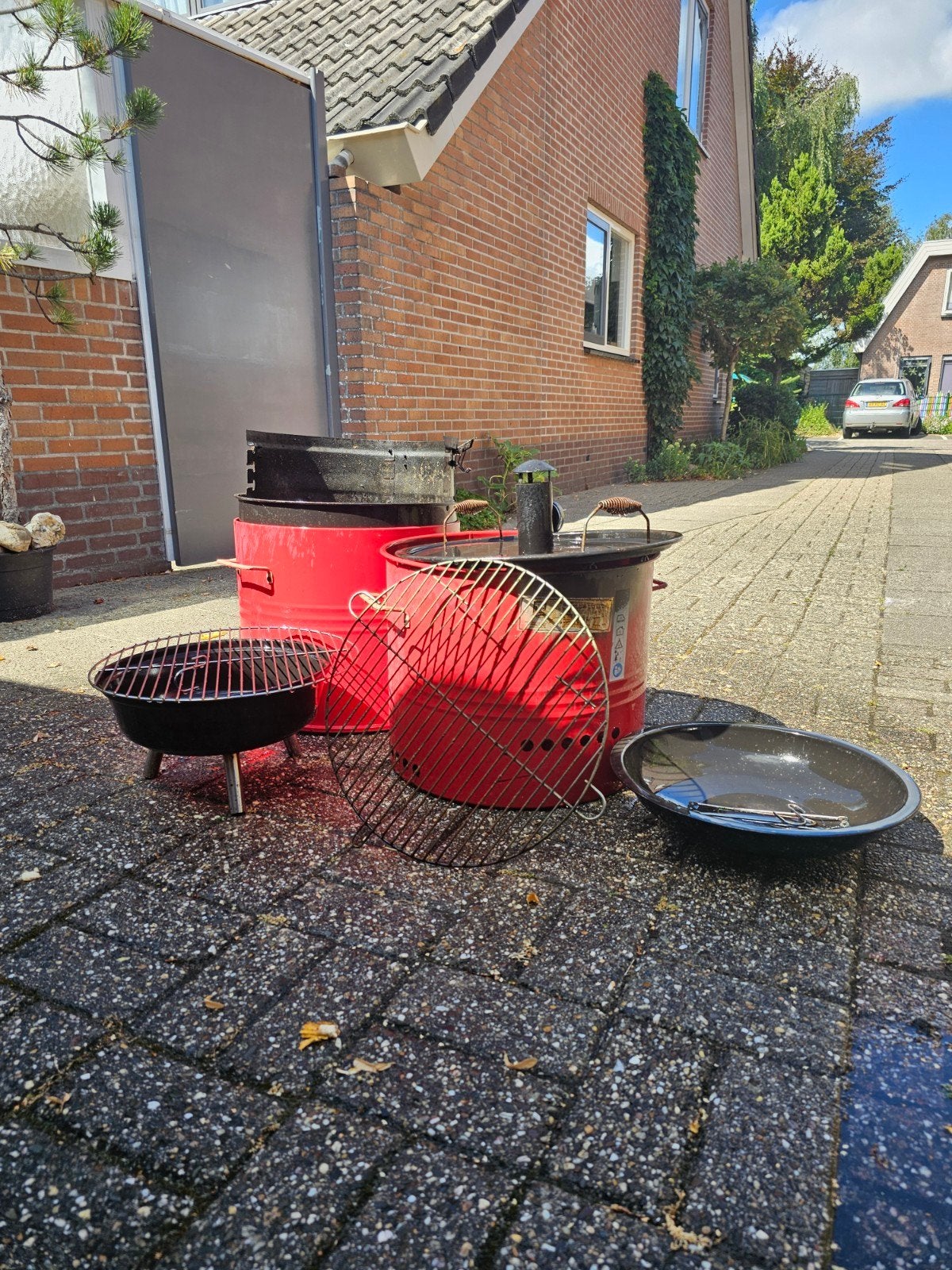3-in-1 vat-smoker, Ophalen of Verzenden, Gebruikt, Vuurkorf