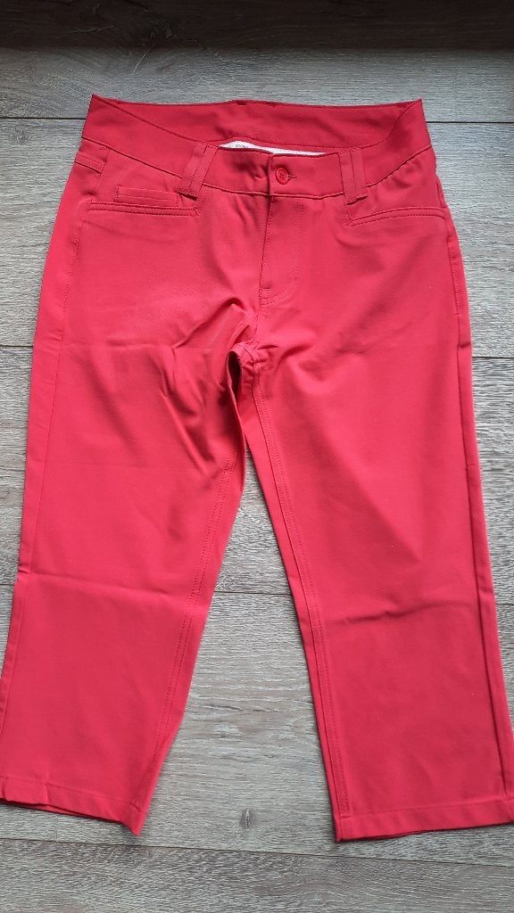 Damesgo[fbroek 3/4, Maat 38/40 (M), Ophalen of Verzenden, Zo goed als nieuw, Rood