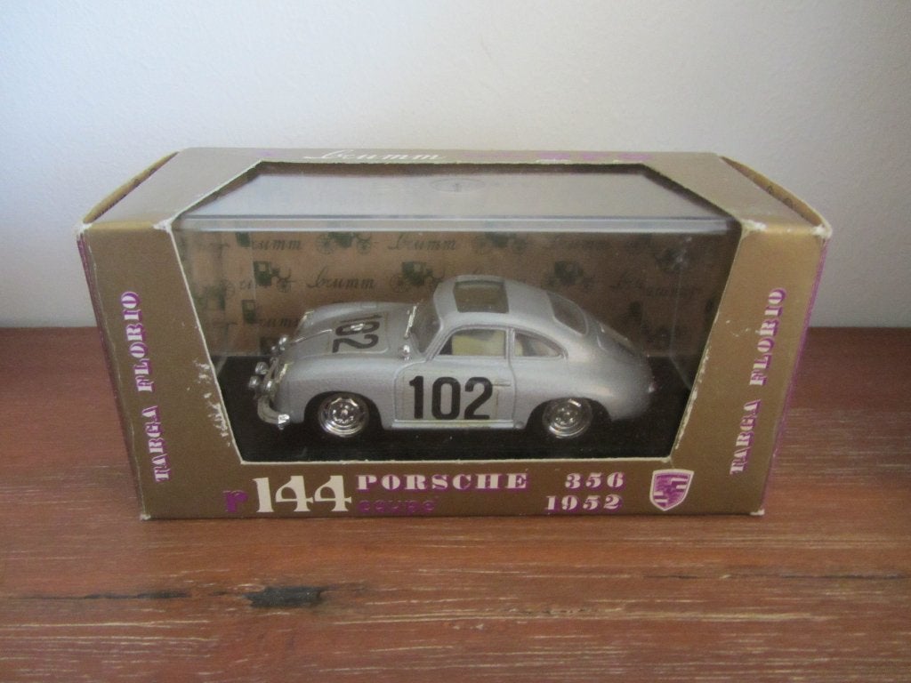 Brumm R144 Porsche 356 Coupe Targa Florio 1952, Hobby en Vrije tijd, Modelauto's | 1:43, Ophalen of Verzenden, Nieuw, Auto, Overige merken