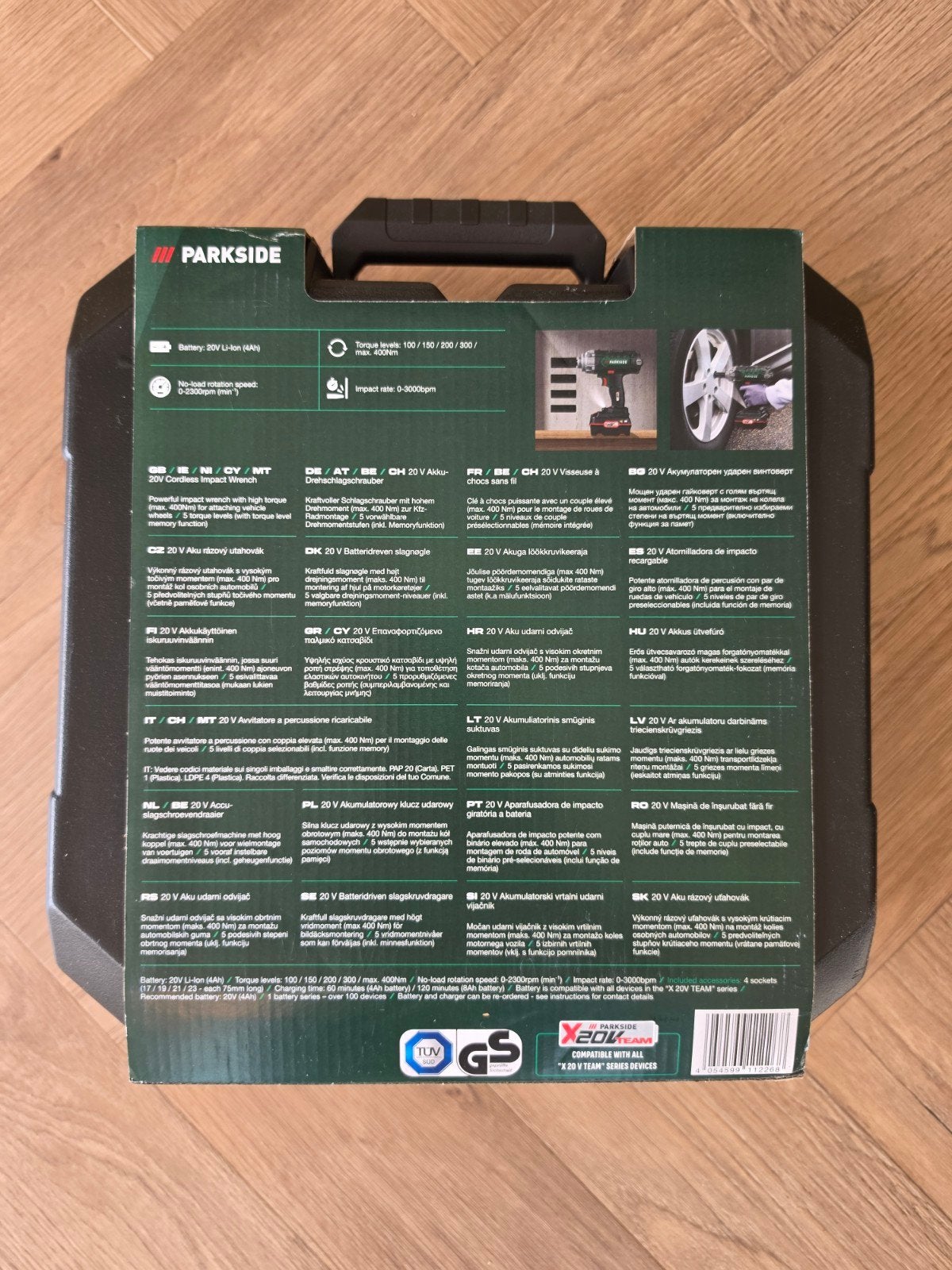 Parkside 20V Accu Slagmoersleutel - Nieuw in doos, Doe-het-zelf en Verbouw, Gereedschap | Handgereedschap, Nieuw, Ophalen of Verzenden