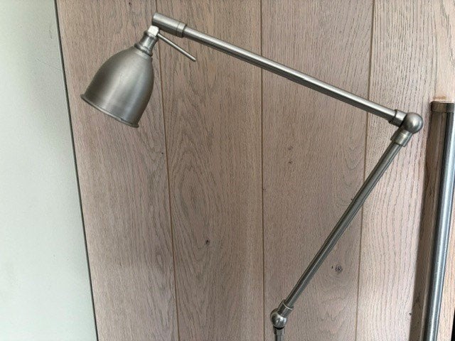 2 staande leeslampen, Ophalen, E14 (klein), Zo goed als nieuw, Metaal