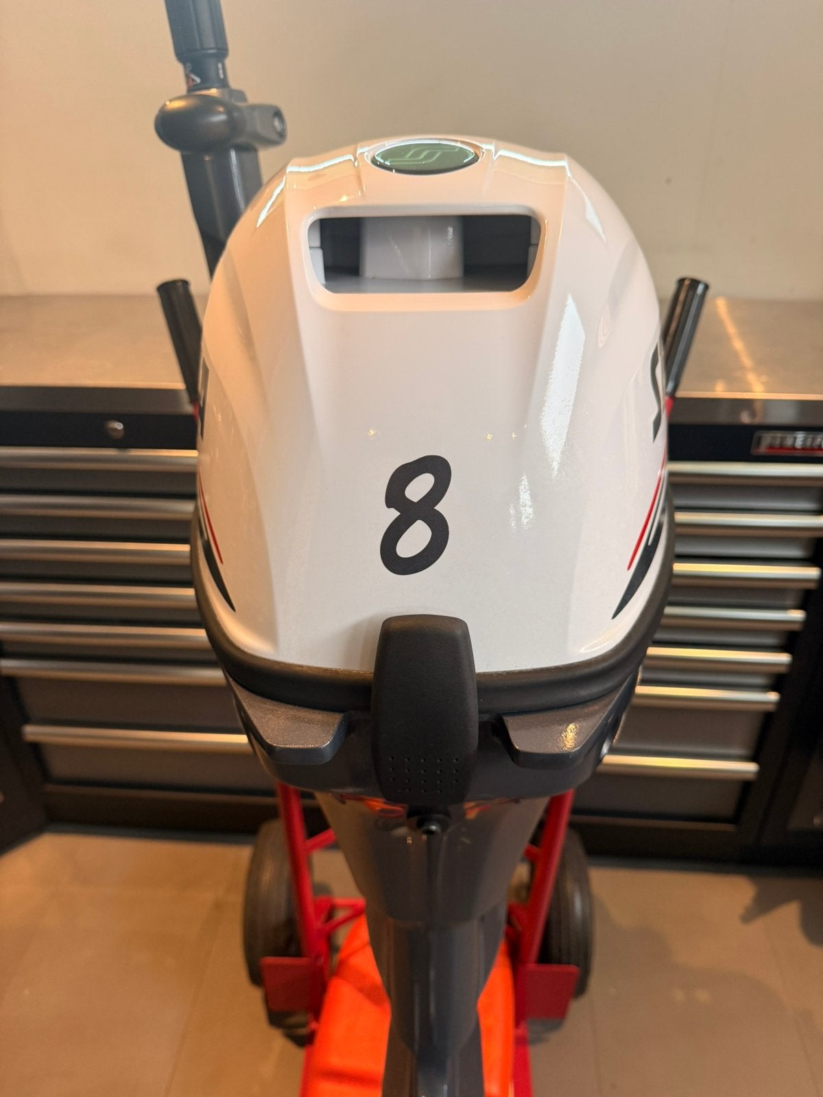 Buitenboordmotor Selva Ray 8 (Yamaha), Watersport en Boten, Ophalen, 5 tot 10 pk, Viertaktmotor, Zo goed als nieuw