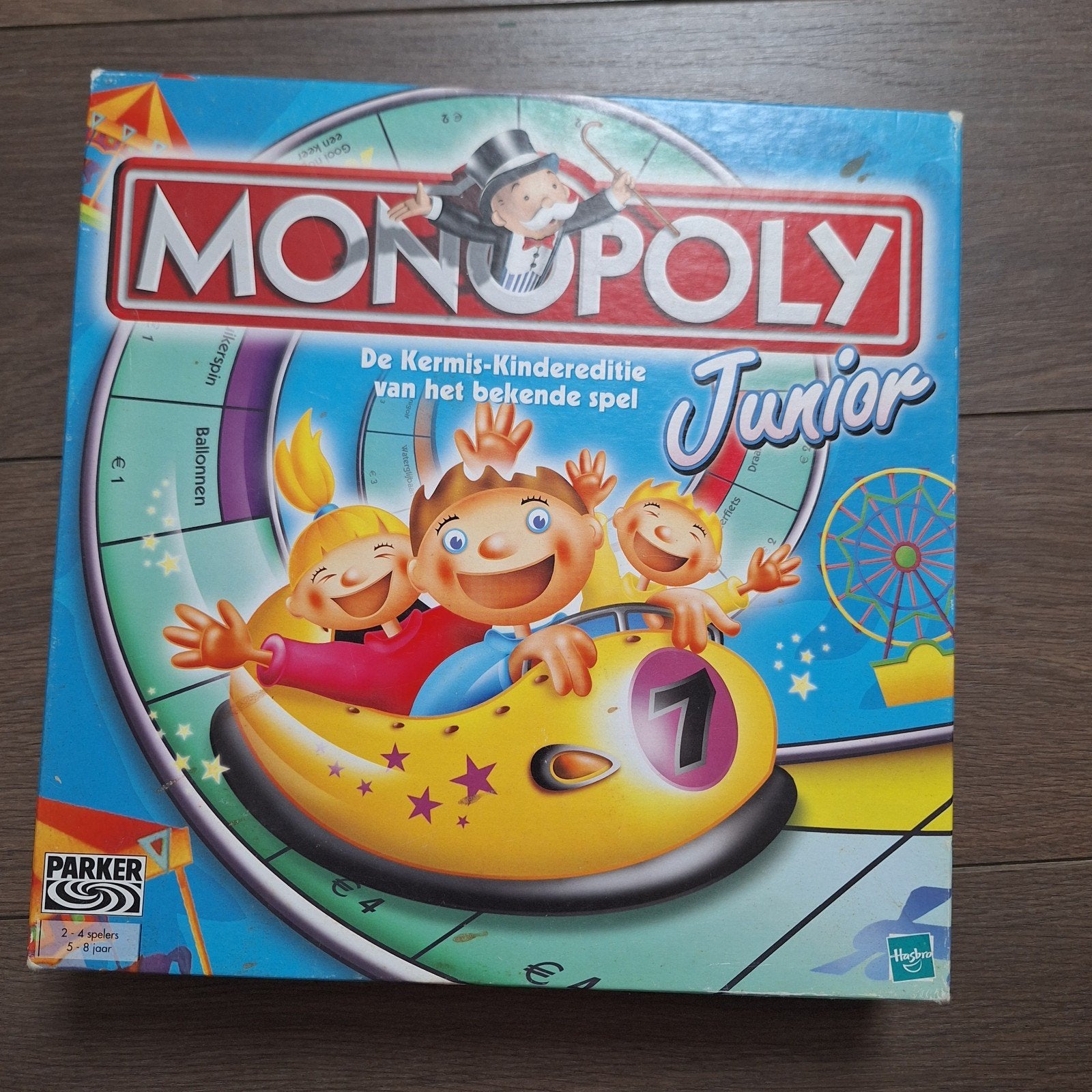 Monopoly Junior: De Kermis-Kindereditie, Drie of vier spelers, Ophalen, Gebruikt, Parker