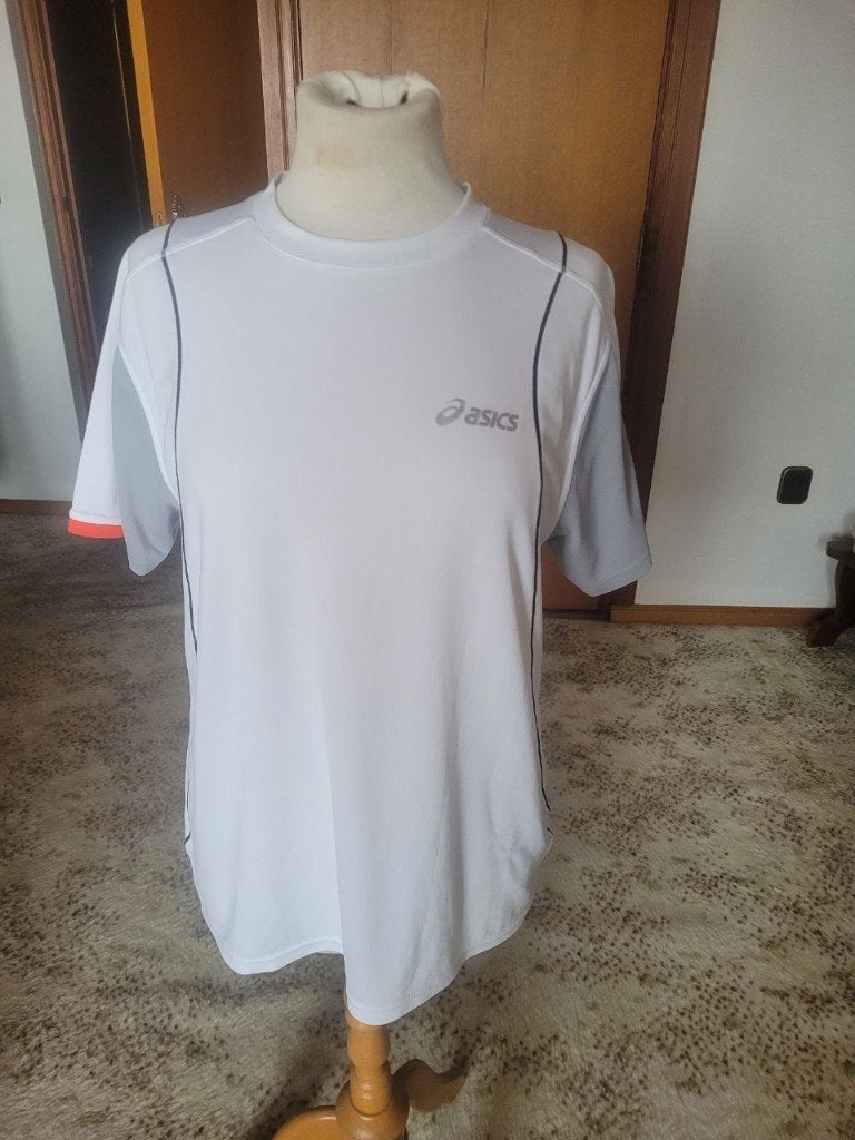 Asics shirt wit maat L, Maat 52/54 (L), Wit, Ophalen of Verzenden, Zo goed als nieuw