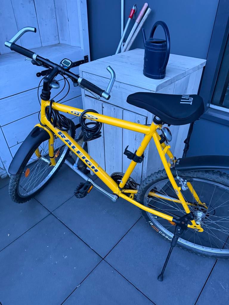 Mooie Raleigh mountainbike - Gele MTB, Fietsen en Brommers, Fietsen | Mountainbikes en ATB, Overige merken, Gebruikt, Velgrem