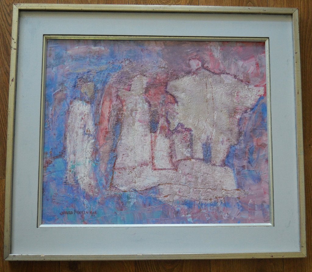 Gerard Menken (1919-2004)  Schilderij, ingelijst., Ophalen of Verzenden