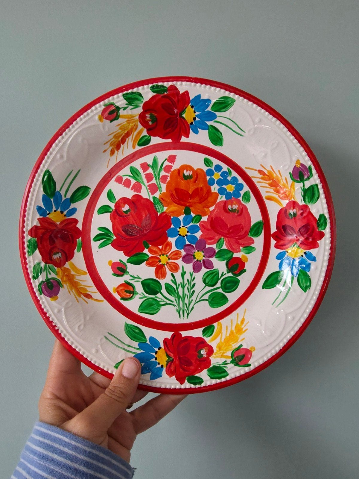 Vintage wandbordje, herkomst Hungary/ Kispesti Gránit, Ophalen of Verzenden