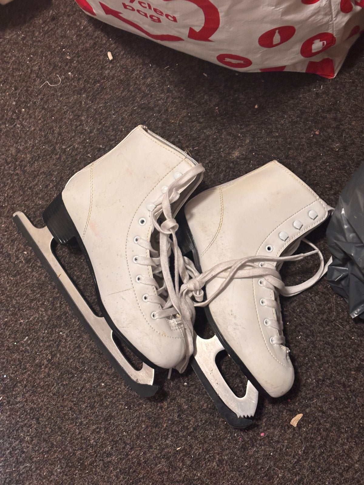 Witte kunstschaatsen, maat 37/38, Sport en Fitness, Schaatsen, Ophalen, Gebruikt, Kunstschaatsen, Overige merken