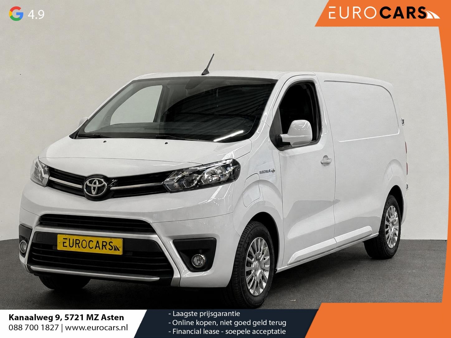 Toyota PROACE Electric Worker Professional Extra Range 75 kW, Auto's, 330 km, Gebruikt, Wit, 75 kWh