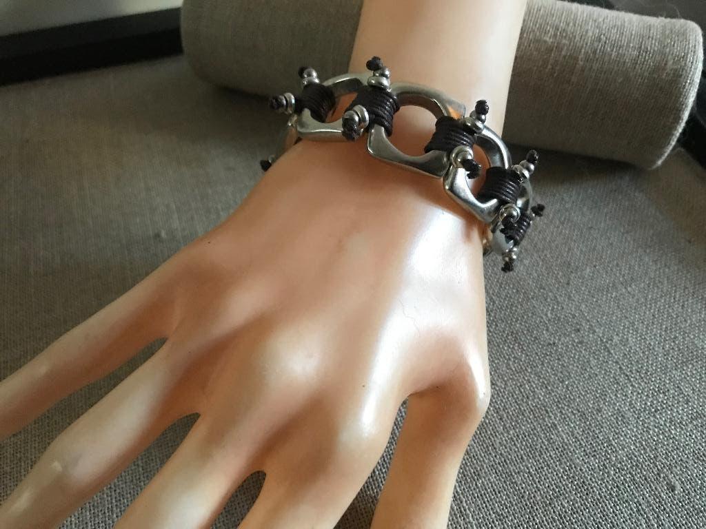 Uno de 50 armband (182), Sieraden, Tassen en Uiterlijk, Armbanden, Nieuw, Overige materialen, Zilver, Met bedels of kralen, Ophalen of Verzenden