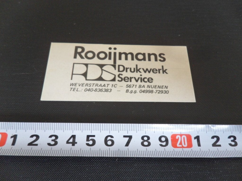 sticker nuenen rooijmans drukwerk service weverstraat 1c, Ophalen, Zo goed als nieuw