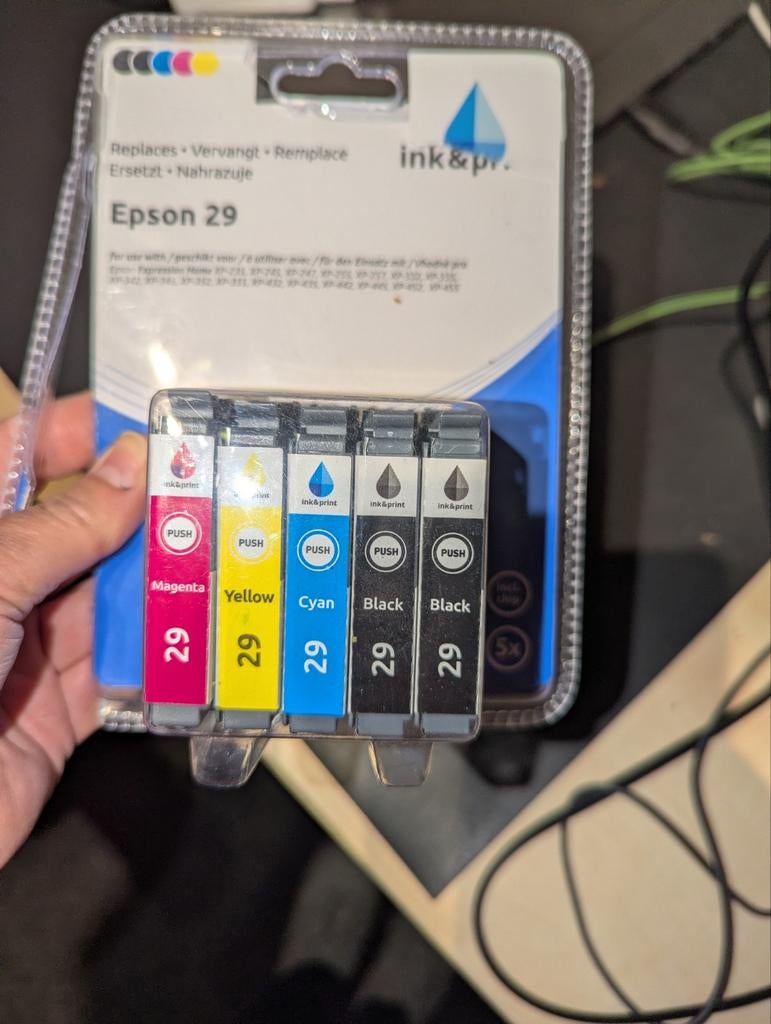 Nieuwe cartridges voor Epson printer, Ophalen, Nieuw, Cartridge, Epson origineel