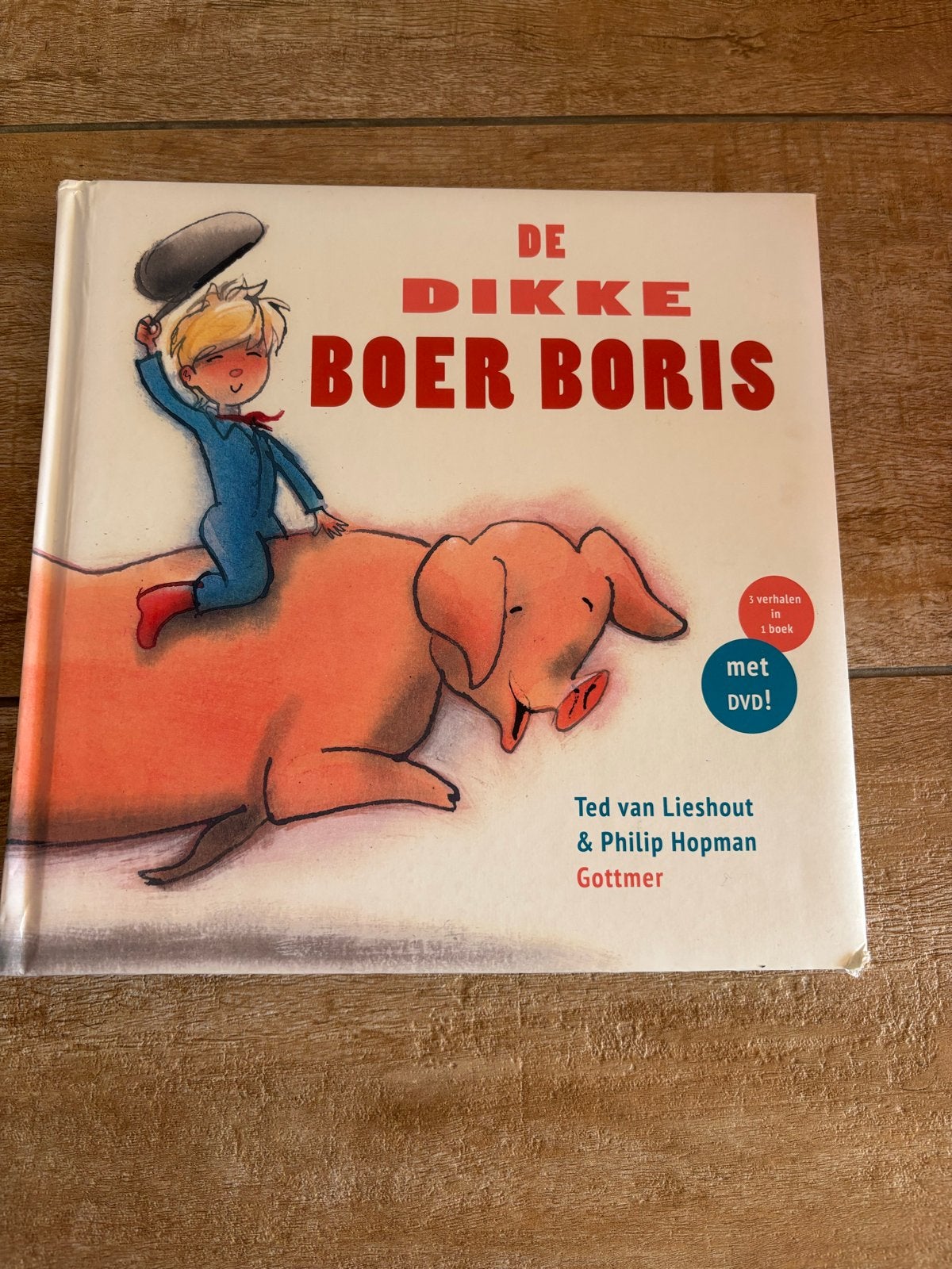 De Dikke Boer Boris - Kinderboek met DVD, Ophalen of Verzenden, Gelezen, Fictie algemeen