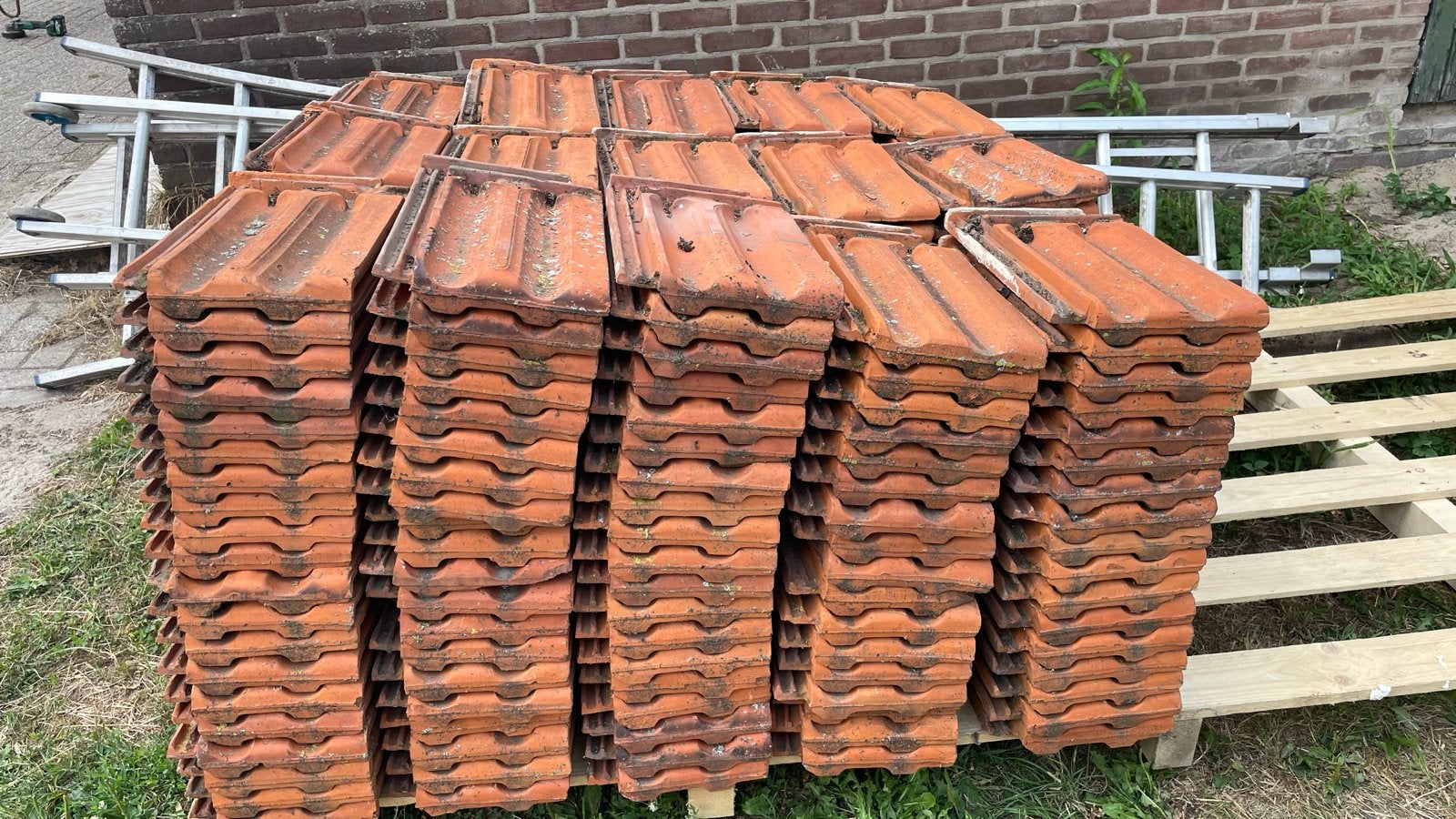 Tiglia dakpannen - Gebruikt, goede staat, Ophalen, Gebruikt, Steen of Klei, 15 m² of meer