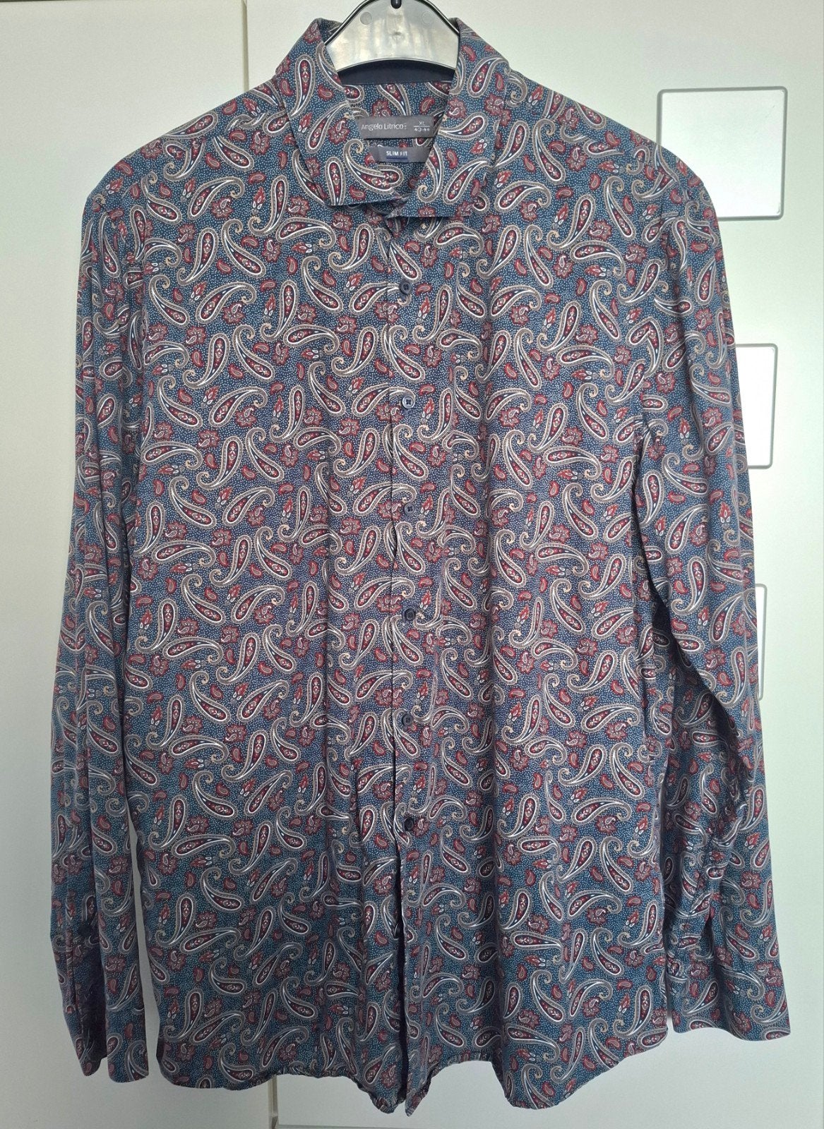 Blauw Angelo Litrico overhemd maat XL, Blauw, Angelo Litrico, Ophalen of Verzenden, Zo goed als nieuw