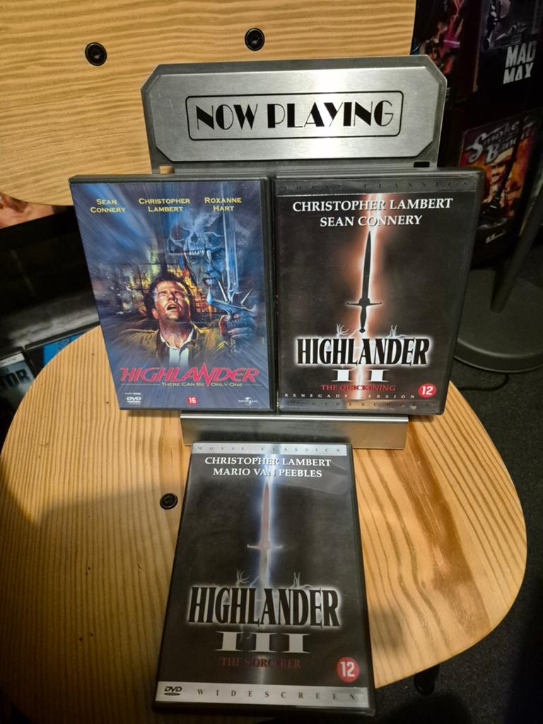 Dvd Highlander 1, 2 & 3  Nederlands ondertiteld, Vanaf 12 jaar, Ophalen of Verzenden, Gebruikt