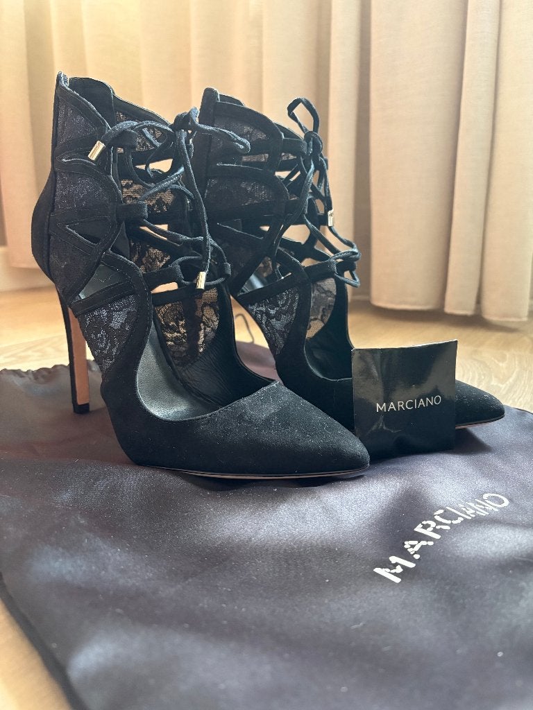 Supervrouwelijk Enkellaarse van Marciano BY GUESS, Zwart, Lage of Enkellaarzen, Marciano by Guess, Nieuw