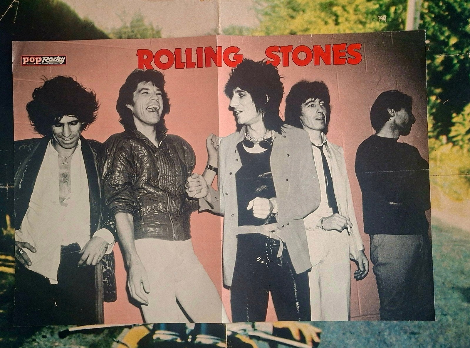 Vintage Rolling Stones PopRocky Poster, Verzamelen, Ophalen of Verzenden, Gebruikt, Poster, Artwork of Schilderij