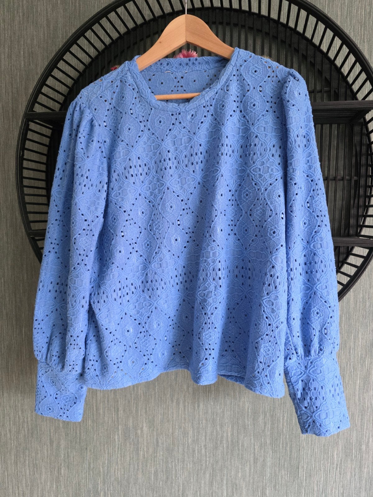 broderie shirt, Ophalen of Verzenden, Zo goed als nieuw, Maat 46/48 (XL) of groter