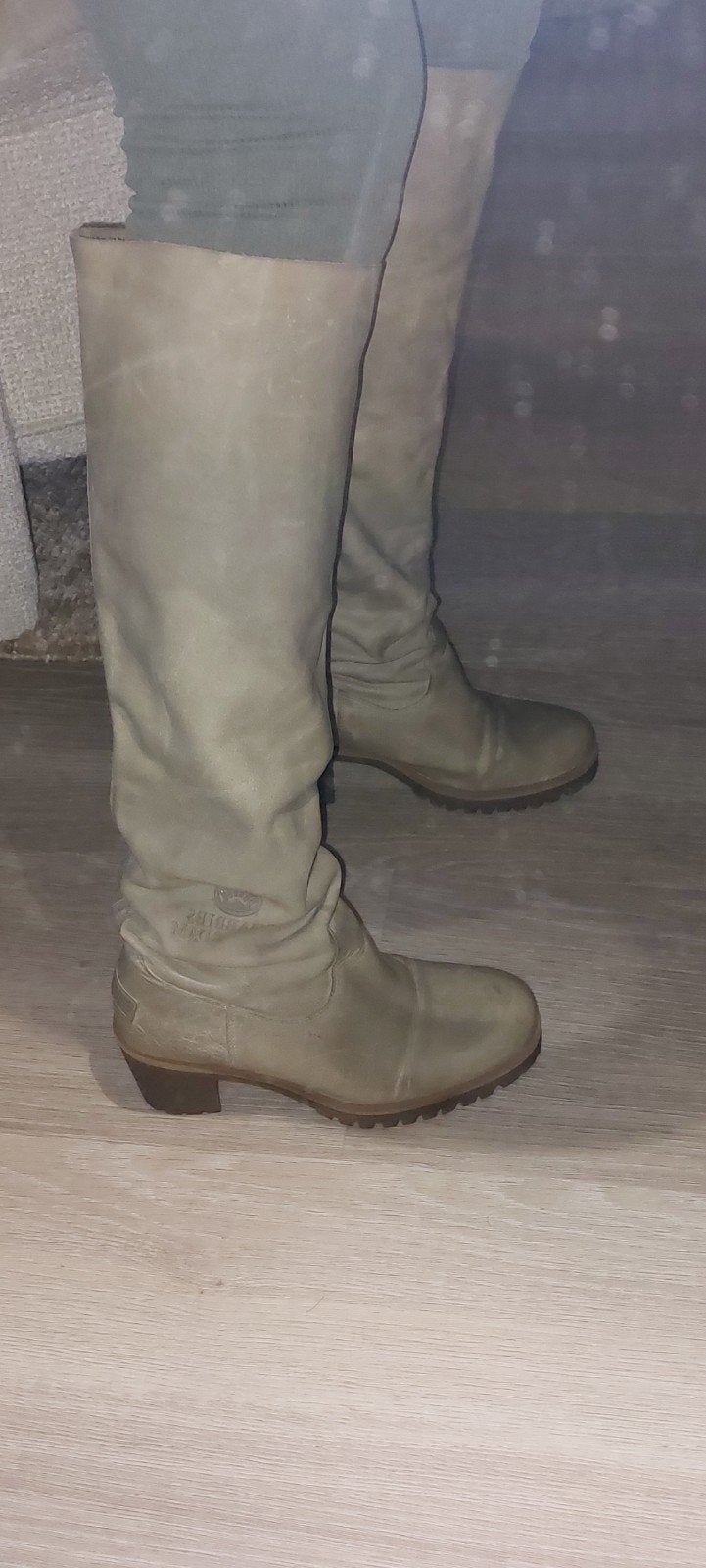 Shabbies waxed boots. Maat 37., Hoge laarzen, Shabbies Amsterdam, Beige, Ophalen of Verzenden
