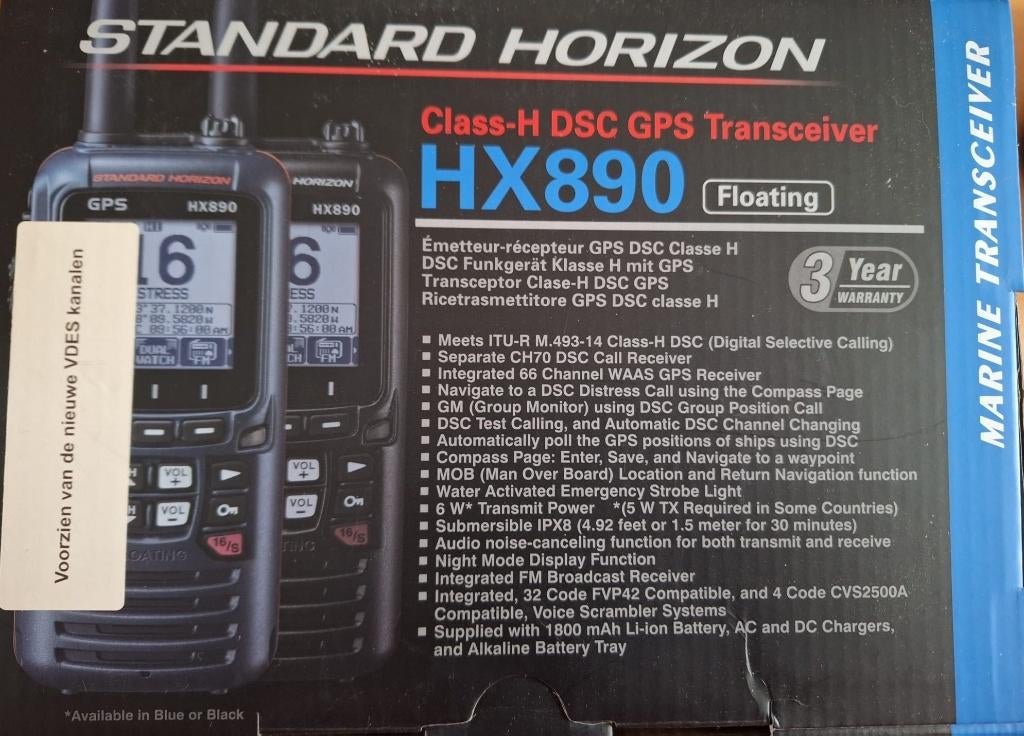 NIEUW: Standard Horizon HX890 Marifoon - VDES kanalen - GPS, Ophalen of Verzenden, Nieuw, Communicatie