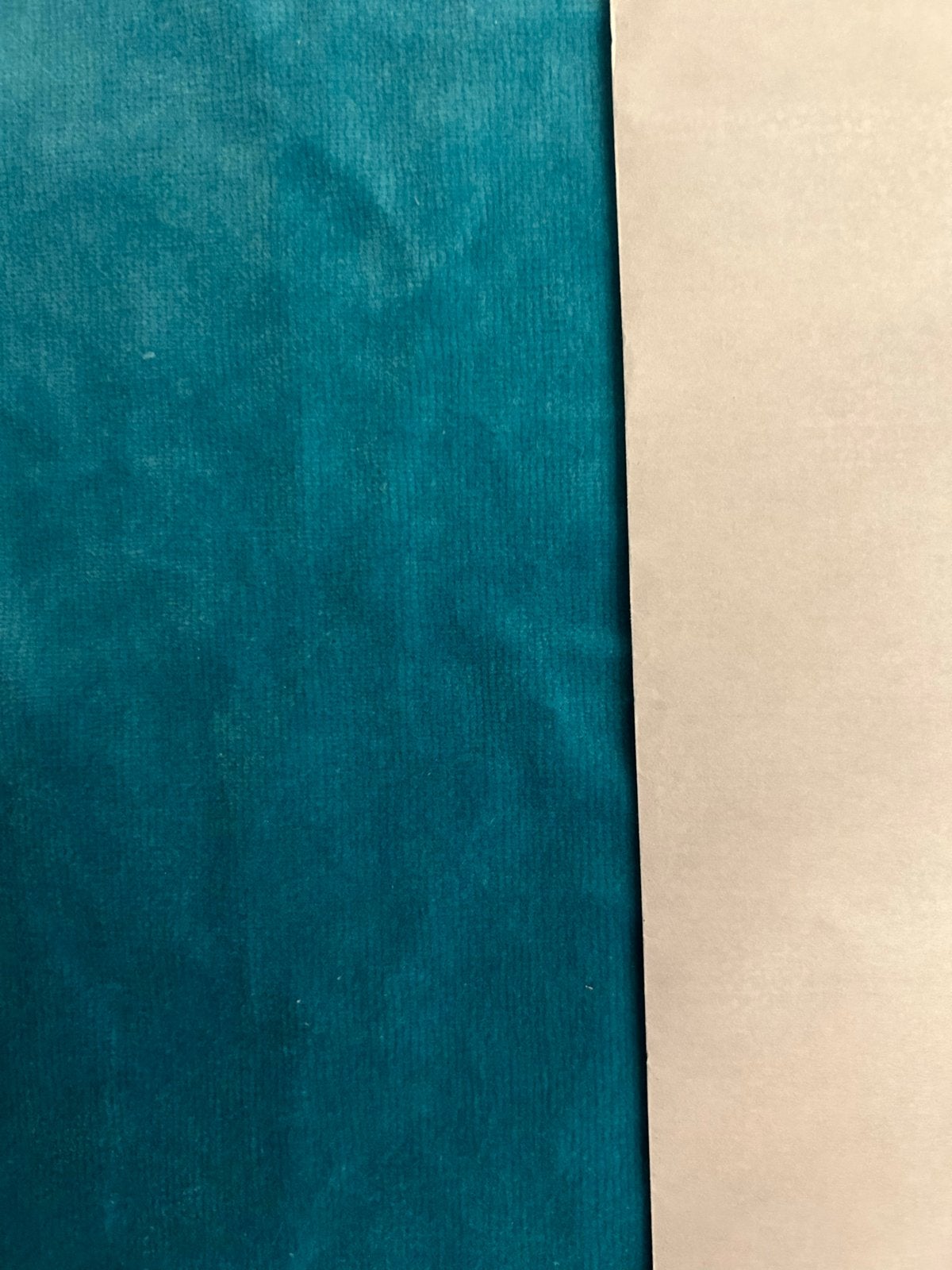 Grote Turkoois Fluweel Lap - 138x250 cm, Hobby en Vrije tijd, Stoffen en Lappen, Overige materialen, Blauw, 120 cm of meer, 200 cm of meer