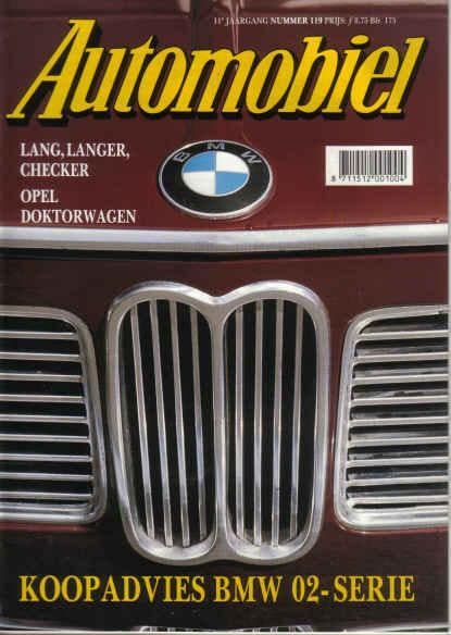 Automobiel 119 1990 : BMW 02-serie E10 - Checker - Hispano, Boeken, Ophalen of Verzenden, Gelezen, Algemeen