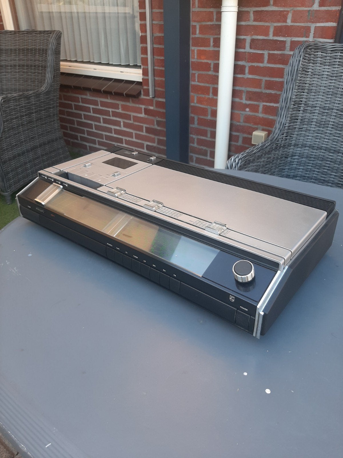 Philips Stereo Cassettedeck met Tuner - Vintage Audio, Audio, Tv en Foto, Ophalen