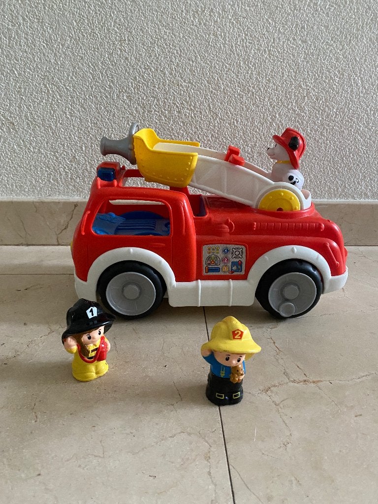 Little People brandweerauto, Ophalen, Zo goed als nieuw, Auto of Voertuig, Met geluid