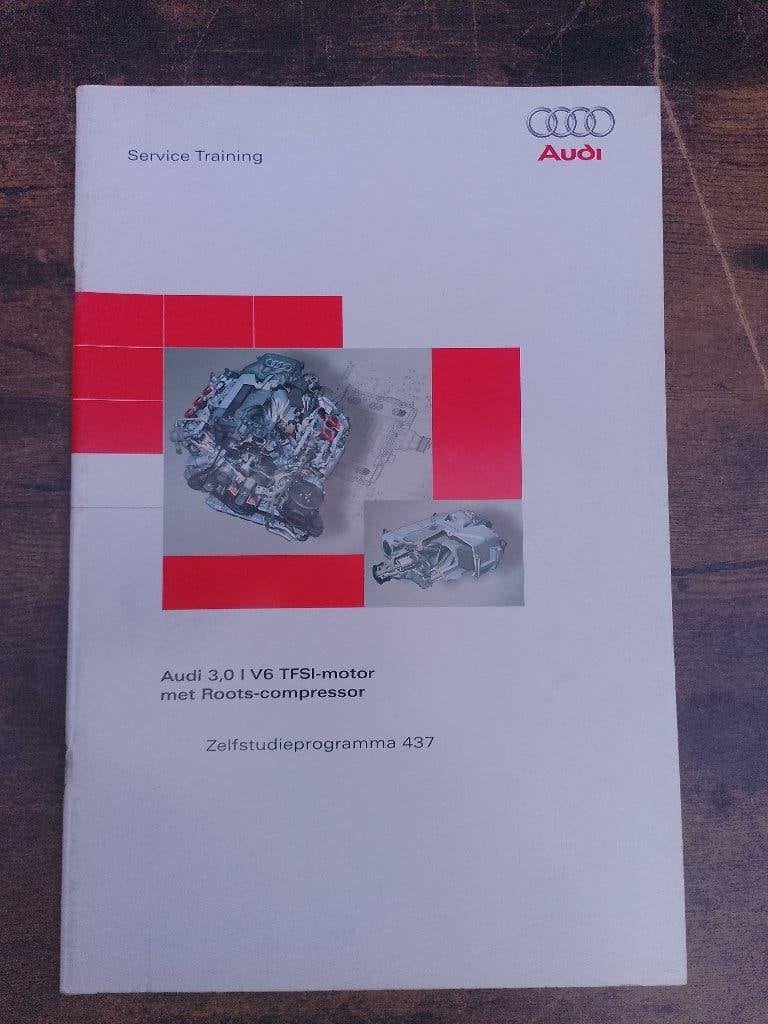 Dealer werkboek Audi 3.0 V6 TFSi motor CAJA Zelfstudie 437, Ophalen of Verzenden, Gelezen, Audi
