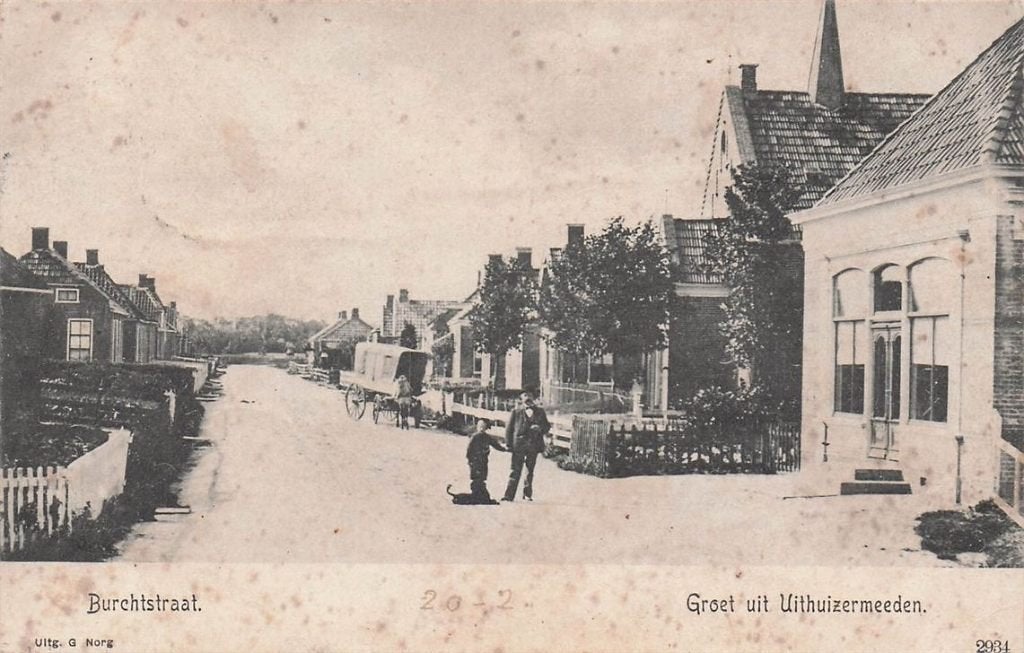 703-139-031 Burchtstraat Uithuizermeeden, Verzamelen, Ophalen of Verzenden, Voor 1920, Groningen