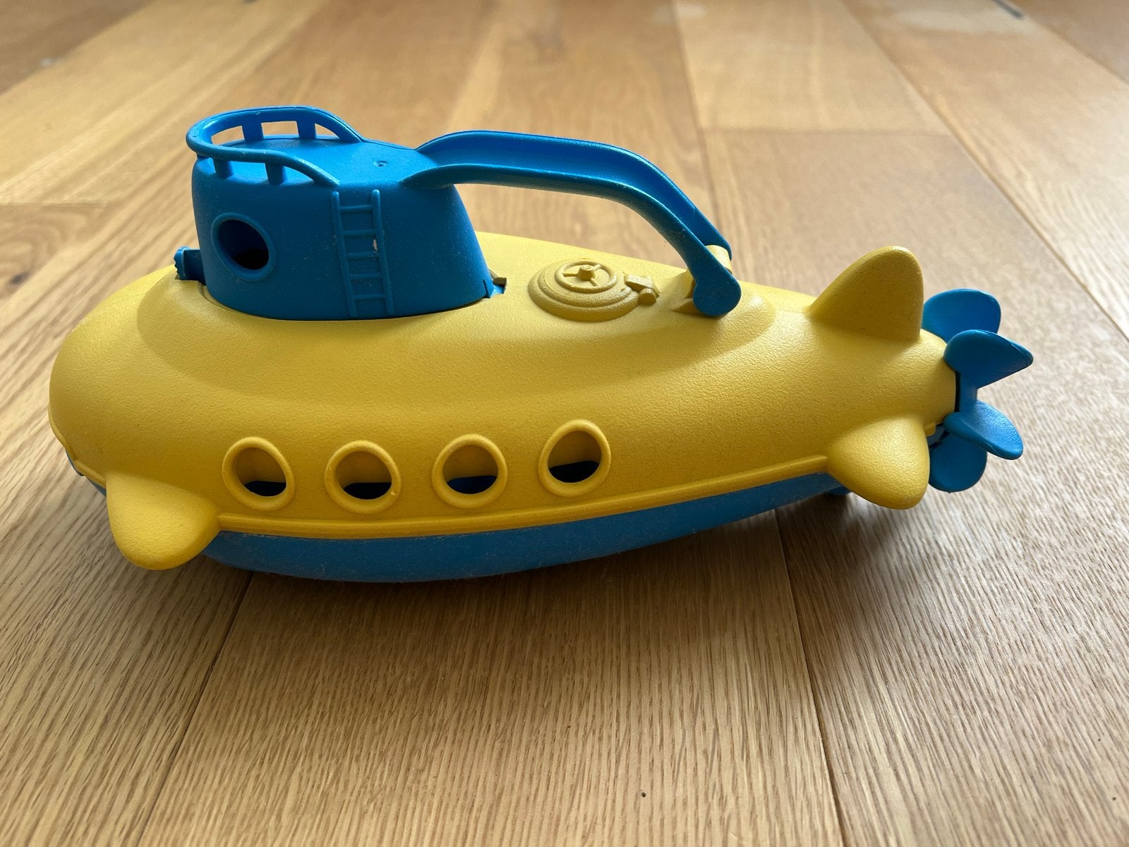 Green Toys Gele Duikboot - Bad- en Zwembadspeelgoed, Gebruikt, Bewegende onderdelen, Overige merken, Ophalen of Verzenden