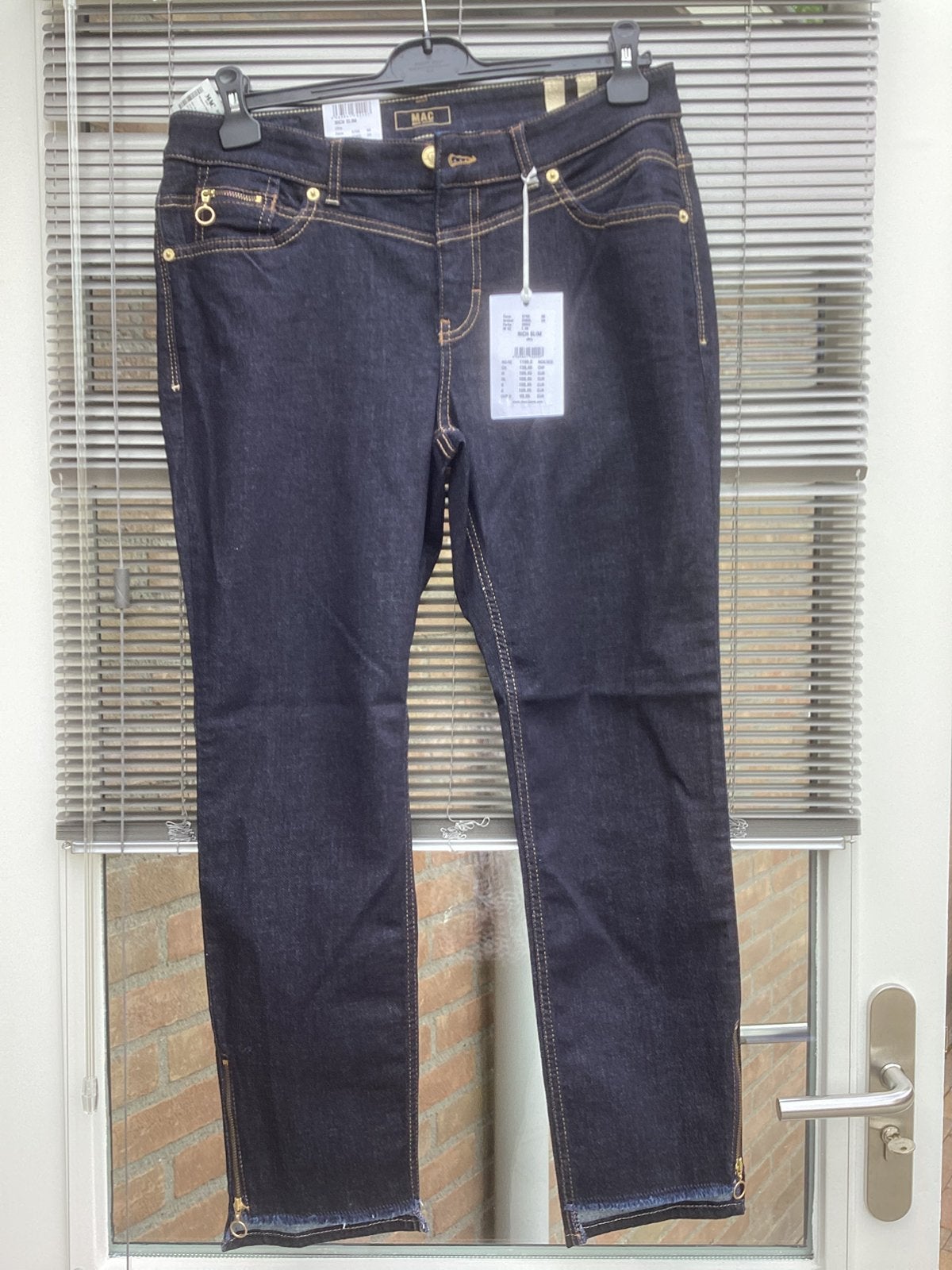 Mac spijkerbroek donkerblauw, Ophalen of Verzenden, Nieuw, Blauw, W33 - W36 (confectie 42/44)