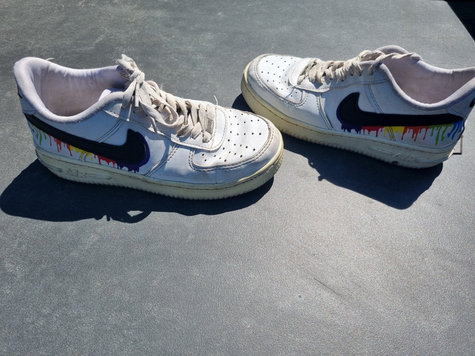 Leuke witte nike air sneakers maat 38, Wit, Nike, Ophalen of Verzenden, Sneakers of Gympen