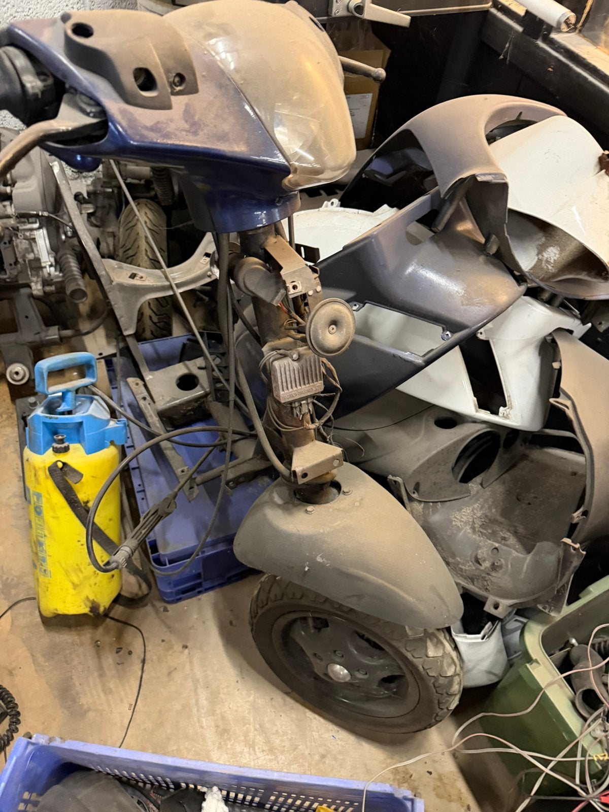 Zip sp voorvork 4v motorblok en onderdelen, Ophalen, Blok, Piaggio