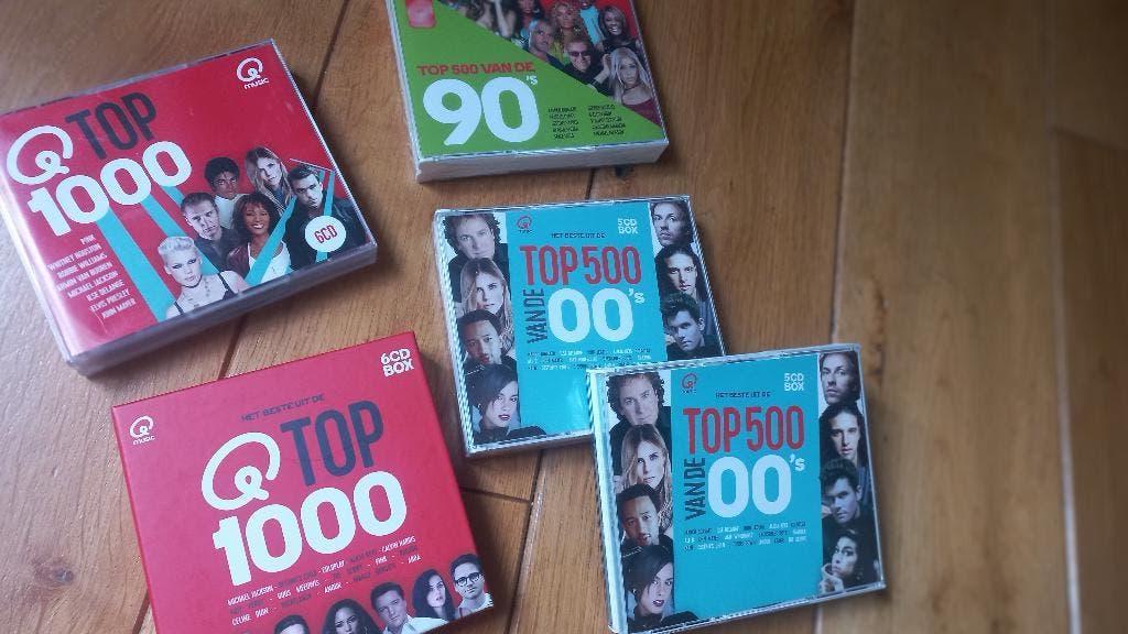 5x CD boxen Q Music Top 1000,90's, 00's  (27 CD's) - nieuw, Ophalen of Verzenden, Nieuw in verpakking, Pop