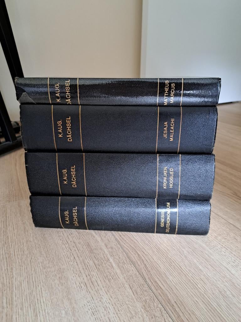 Bijbelcommentaar K. Aug. Dachsel (4 delen), Antiek en Kunst, Ophalen of Verzenden, K. Aug. Dachsel