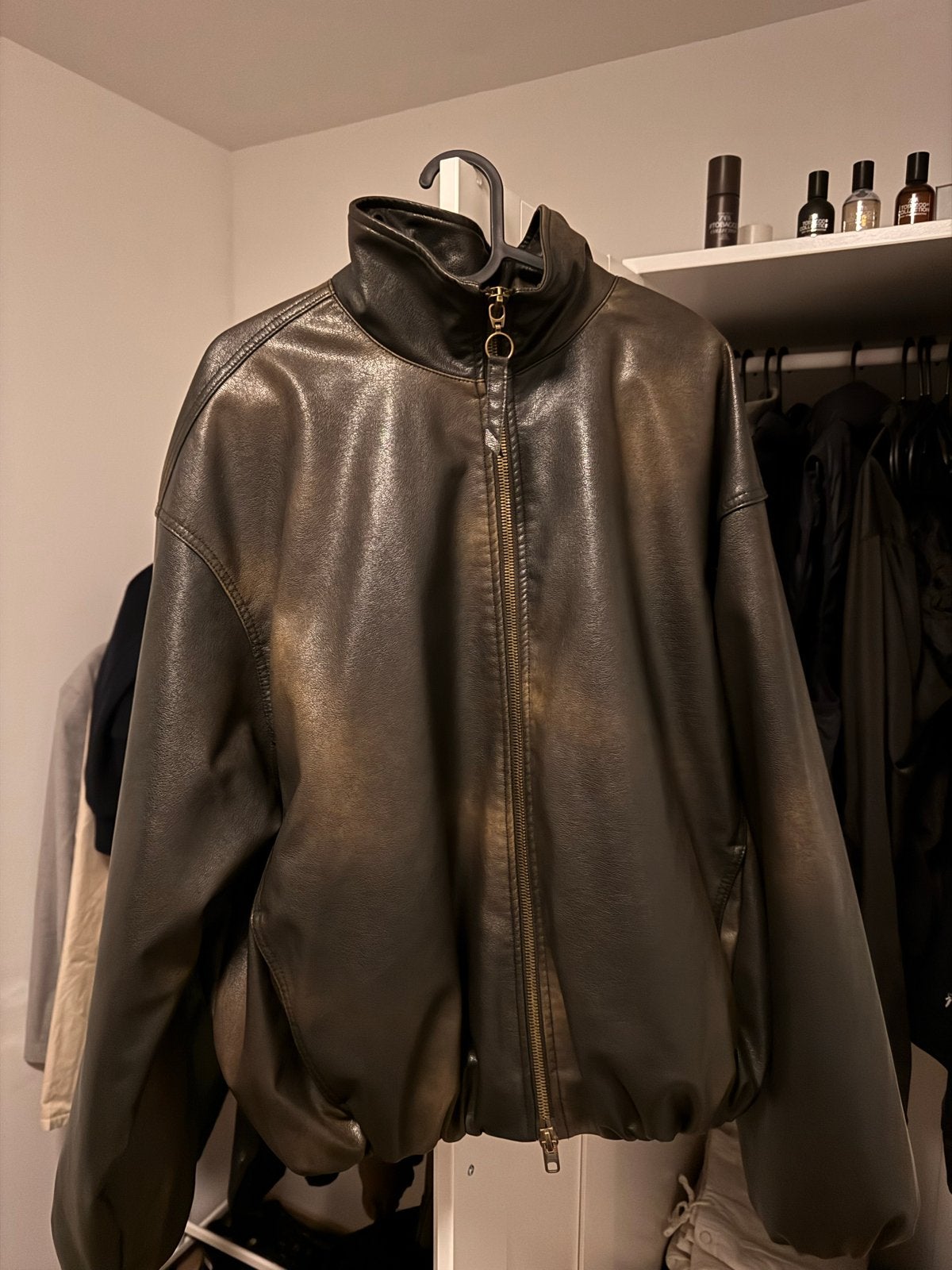 Zara synthetisch leren jas, maat M, nooit gedragen, Ophalen, Nieuw, Maat 48/50 (M), Bruin