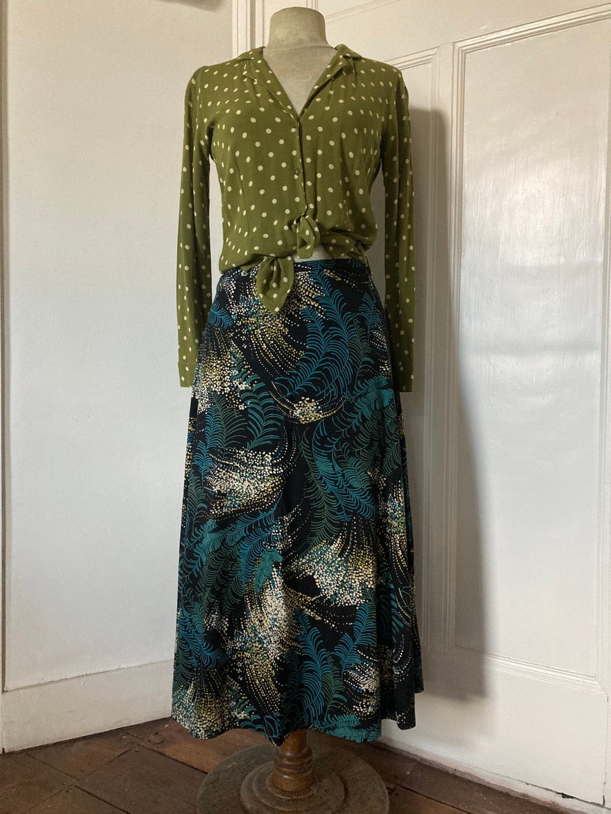 Rok van King Louie met mooie print M, Maat 38/40 (M), Zwart, Ophalen of Verzenden, Zo goed als nieuw