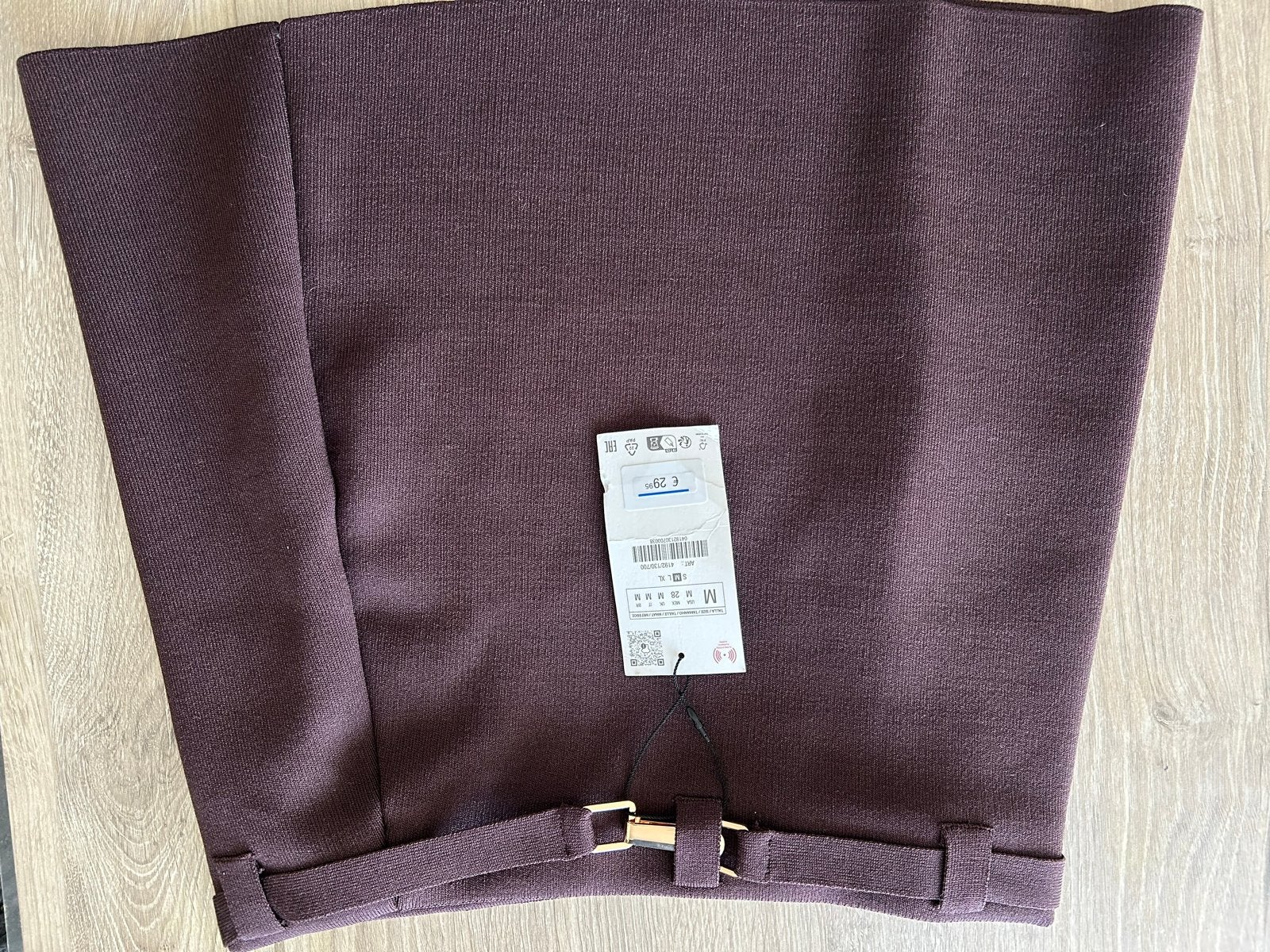 Rood ZARA Rokje met Gouden Gesp - Maat M, Nieuw, Boven de knie, Rood, Ophalen
