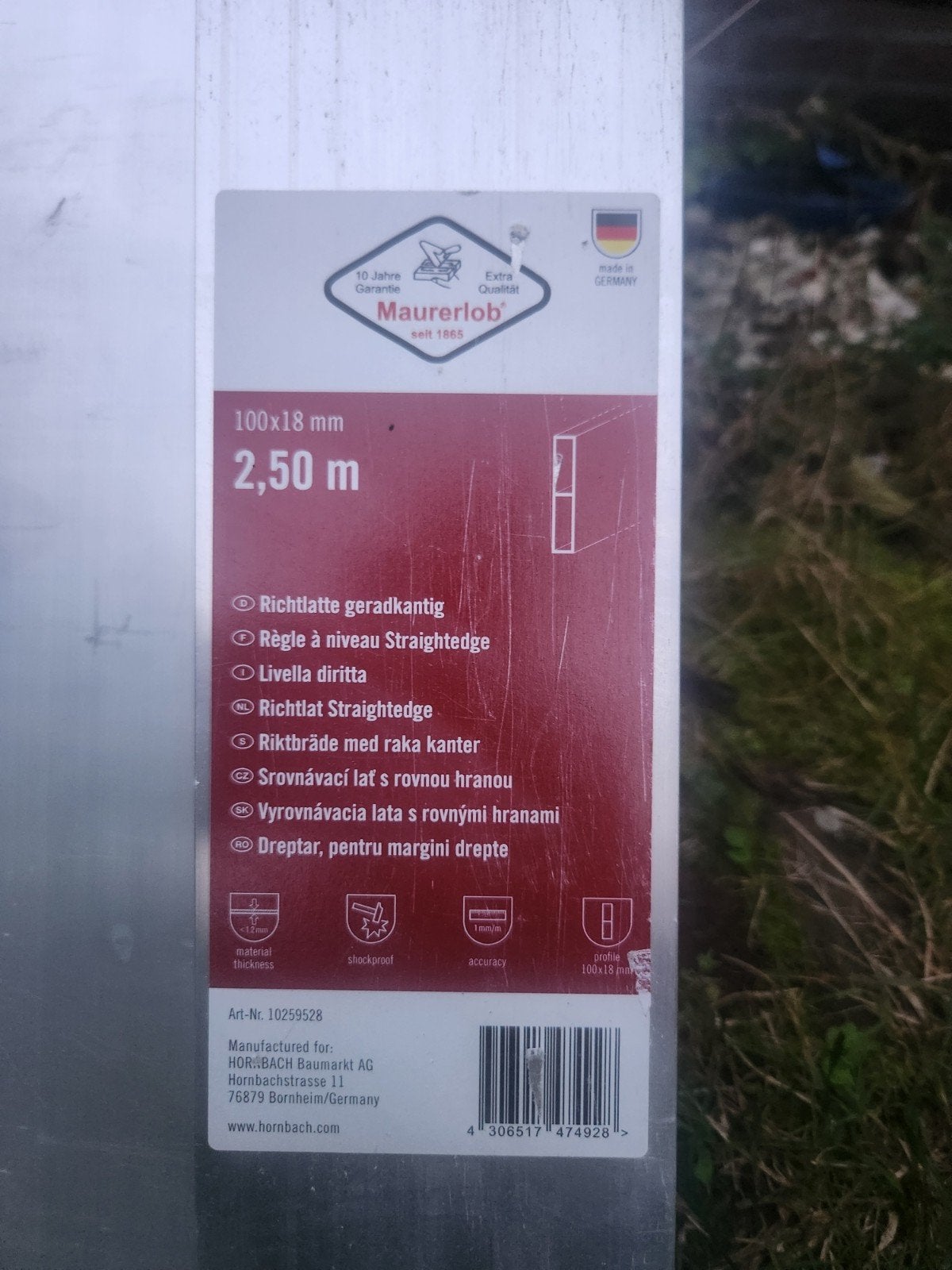 2 x Richtlat/Rei 100x18 mm, 2.50 m - Maurerlob, Doe-het-zelf en Verbouw, Ophalen, Minder dan 25 mm, Overige typen, 200 tot 250 cm