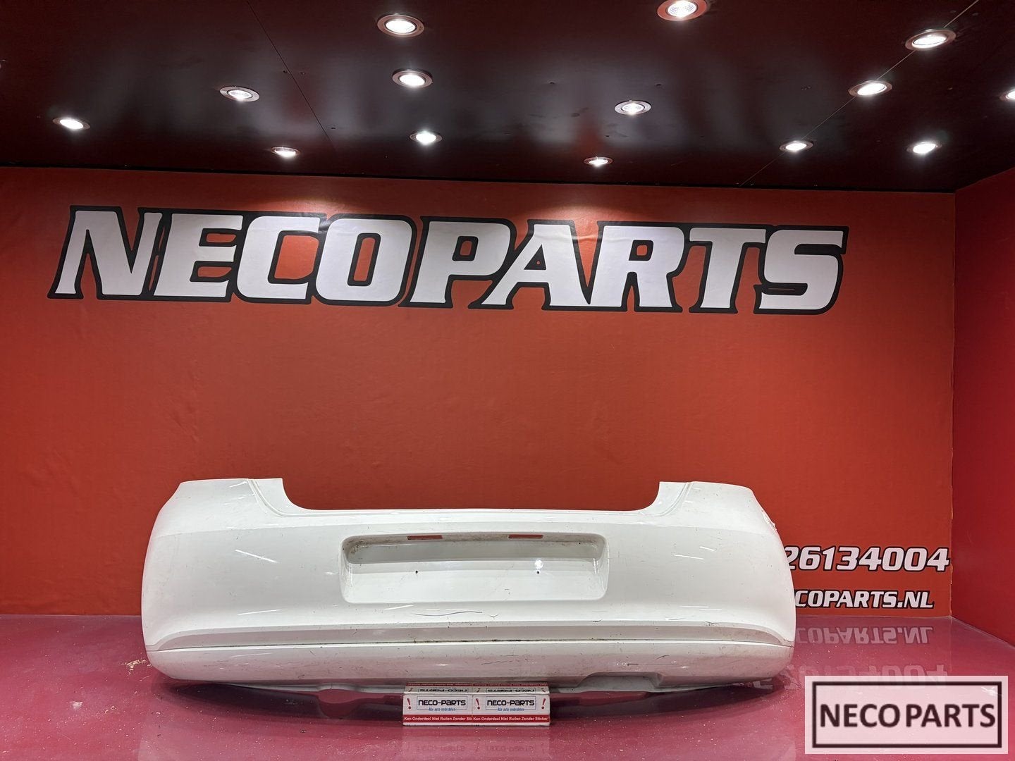 VW POLO 6R ACHTERBUMPER WIT ORGINEEL 6R6807421BH, Gebruikt, -, Volkswagen, -